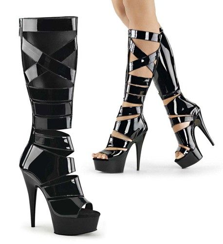 Pleaser delight 600 - delight, black