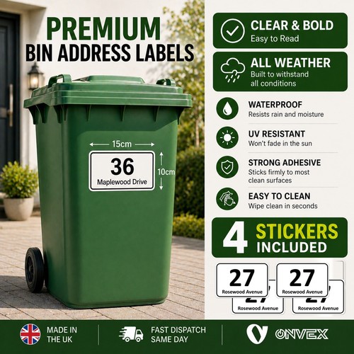 Pet wheelie bin - 4, stickers