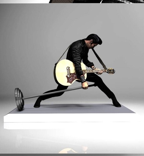 Elvis stage printed - on, 3d