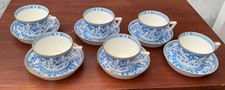 Antique Minton cup and saucer set x 6. RARE
