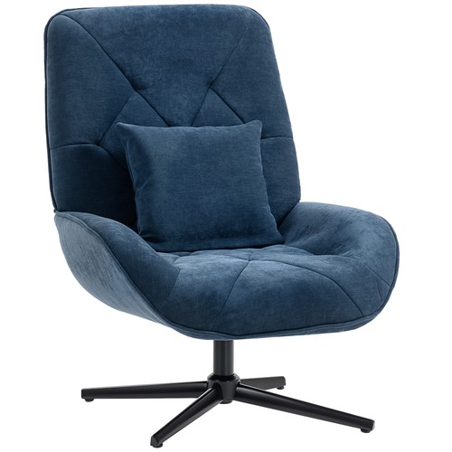 Homcom swivel accent - swivel, chair