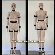 UK MADE Latex Black Body Strap