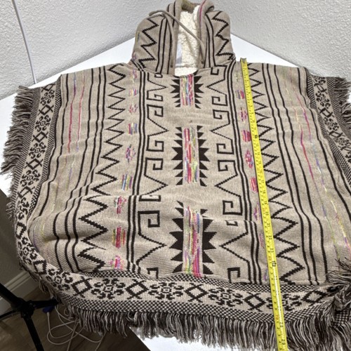 Mexican handmade hooded poncho - handmade,