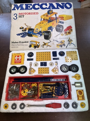 Vintage meccano motorised - motorised, set