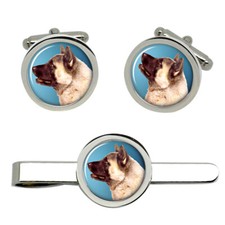 Akita Dog Cufflinks and Tie