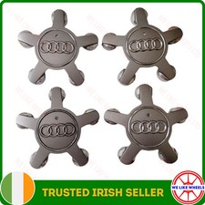 4 x Star Design Centre Caps- Original Audi A4, A5, A6, A7, A8, R8, TT 4F0601165N