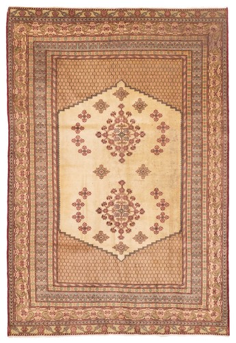 Vintage hand knotted area - area, rug