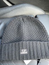 CP Company Black Beanie Hat