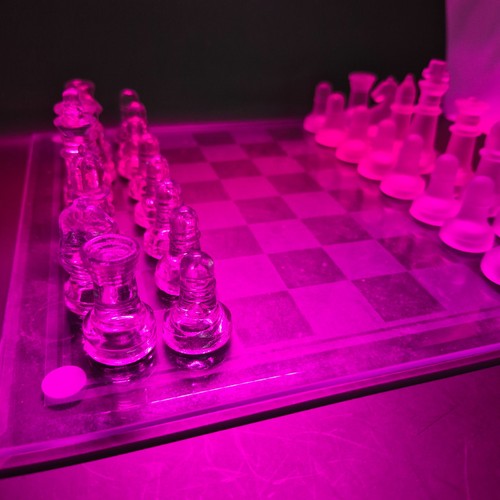 Glass chess set very - good, all