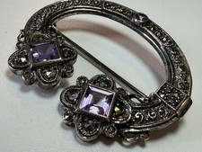 Vintage 925 Silver Marcasite