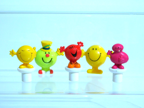 Vintage men pencil toppers - mr,