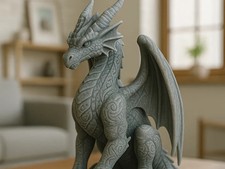 Stormfang Dragon Figurine – Fantasy Decorative Dragon Statue, Collectible Gift