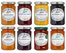 Tiptree Jam Curd Jar Lemon Lime Orange Strawberry Wilkin & Sons