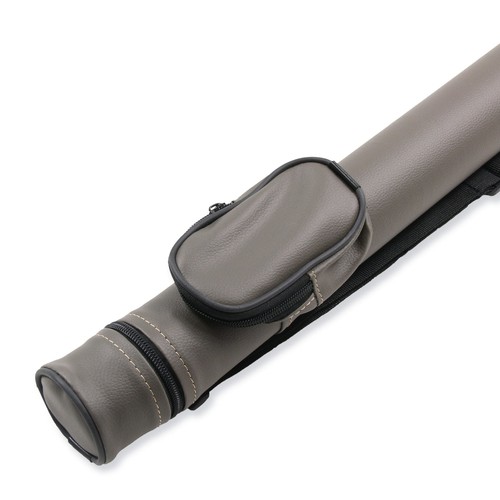 Grey hard tubular cue case - tubular,