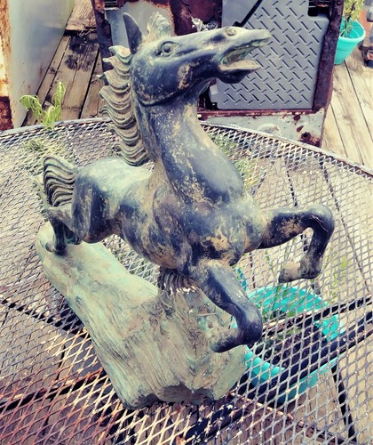 17x17 inch rearing - inch, horse