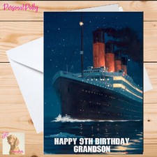 Personalised Titanic Card