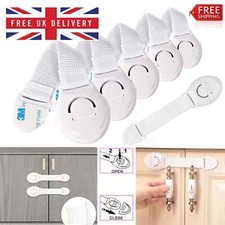 1/5/10x Baby Safety Kid Child Lock Proof Cabinet Cupboard Drawer Fridge Pet Door