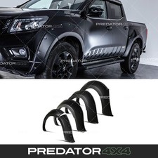 MATTE BLACK WIDE WHEEL ARCHES FENDER FLARES FOR NISSAN NAVARA D23 NP300 14-20
