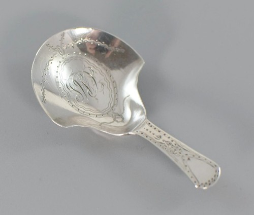 Antique georgian silver tea - antique,