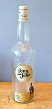Vintage Large 2 Quart Half Gallon Tregnum LONG JOHN Scotch Whisky Whiskey Bottle