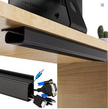 Black Channel Desk Cable