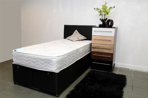 Shorter divan bed 2ft6 - divan, 5ft9