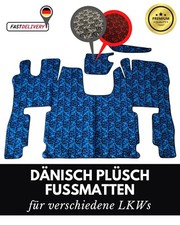 Truck floor mats in Danish plush style for many models made to order old school