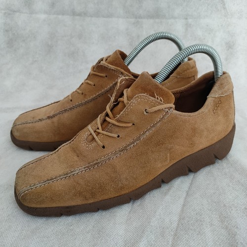 Ecco tan wedge shoes 6 - uk,