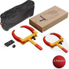 2pc Heavy Duty Wheel Clamp Anti Theft Tire Lock Car Caravan Security Trailer Van