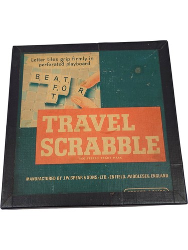 Vintage travel scrabble jw - travel, by