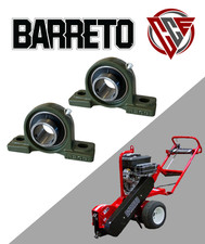 x2 Pcs BEARING PILLOW BLOCK  Fits Barreto 13SGH-16SGB Stump Grinder 14008-M