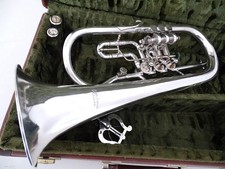 silver plated flugelhorn Hirsbrunner with trigger