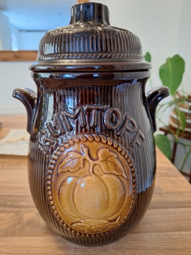 Rumtopf vintage jar with - vintage,
