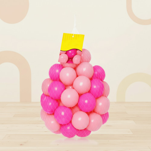 100 soft plastic - x, pink