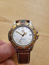 Tag Heuer Watch Series 4000 Model 995.713A Steel & Gold (plated)  Leather Strap