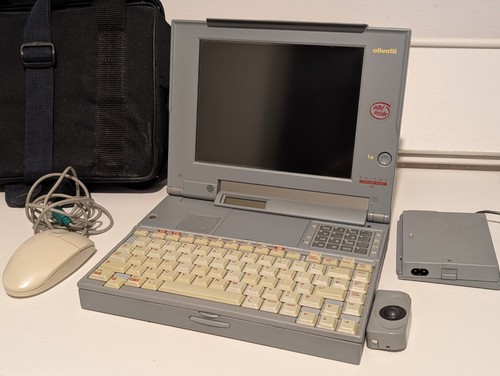 Rare vintage laptop olivetti - vintage,
