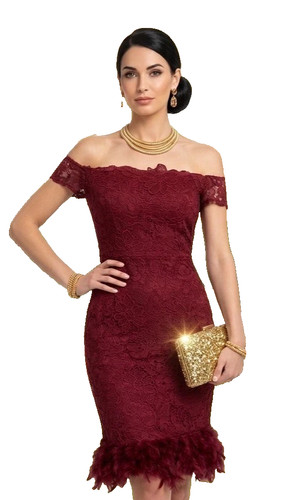 Lipsy red feather - feather, bodycon