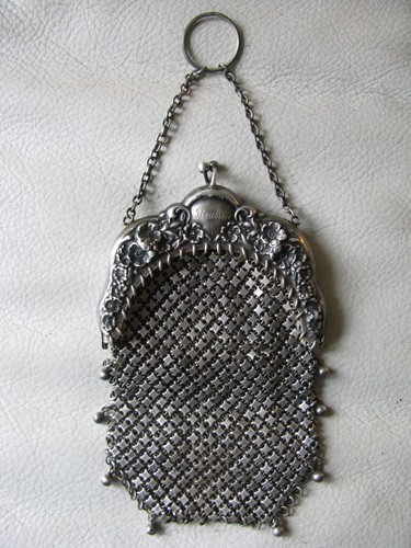 Antique sterling silver floral - silver,