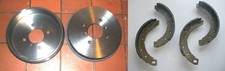 TRIUMPH TR3 TR3a TR3b TR4    Rear Brake Shoes & Brake Drums Set (See Chassis No)