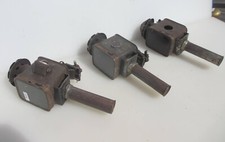 Small Victorian Iron Carriage Lanterns Lights Lamps Buggy Cart Old Antique x3