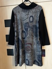 Luca Vanucci Grey Print Jersey  Dress Size XL. 46" Chest. Good Condition