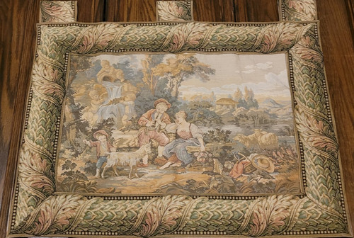 Vintage french tapestry - french,