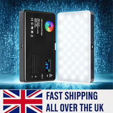 Portable Dimmable RGB LED Video Light Panel Fill Light For Photography Camera
