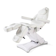 Electric Podiatry Chair Pedicure Treatment Couch Medical Massage Bed White