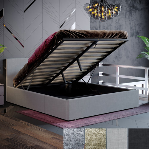 Ottoman storage lift fabric - ottoman,
