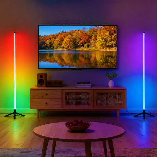 Floor rgb led lamp corner - rgb,