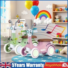 Baby Balance Bike Kids Bicycle Trikes Push Walker 4 Wheels Baby Bike With Music