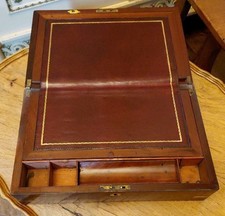 Antique 19th Century Brass Bound Writing Slope 35 x 23 x 11.5 cms