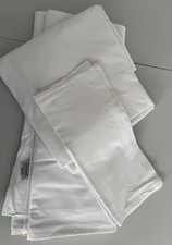 2 x King Size Bedding White Set Ex Hotel Bed  Linen 70% Cotton 30% Polyester 