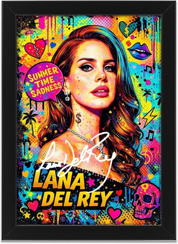 Lana del rey signed poster - lana,